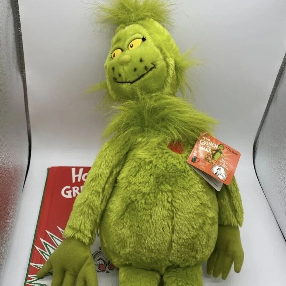 Dr Seuss How The Grinch Stole Christmas Book And‎ NWT Plush